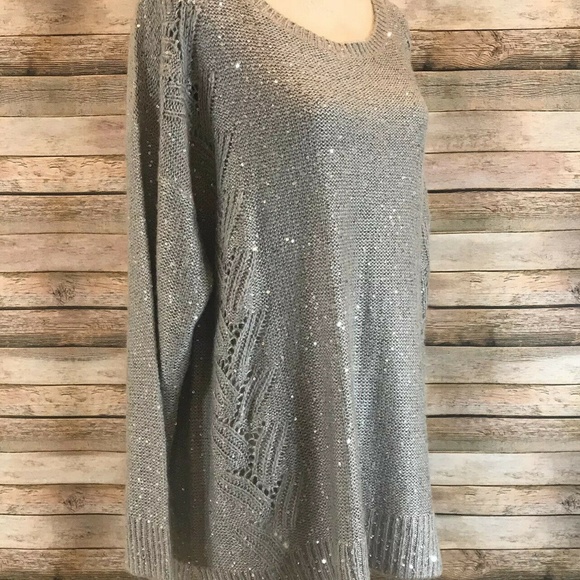 NWT Not Your Daughters Jeans NYDJ Sequin Sweater - Picture 3 of 7